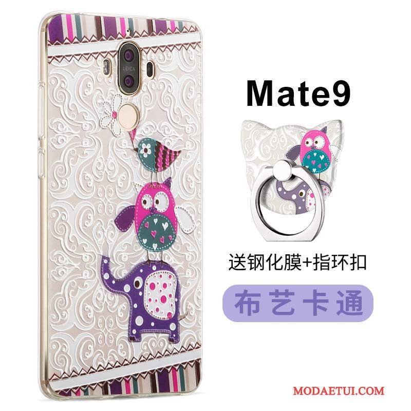 Futerał Huawei Mate 9 Miękki Różowena Telefon, Etui Huawei Mate 9 Silikonowe Osobowość Anti-fall