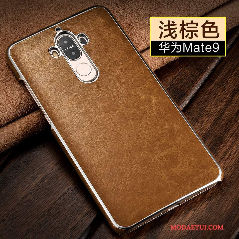 Futerał Huawei Mate 9 Moda Biznes Złoto, Etui Huawei Mate 9 Skóra Anti-fallna Telefon