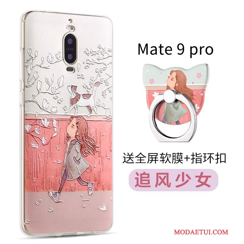 Futerał Huawei Mate 9 Pro Silikonowe Na Telefon Tendencja, Etui Huawei Mate 9 Pro Kreskówka Niebieski Nubuku