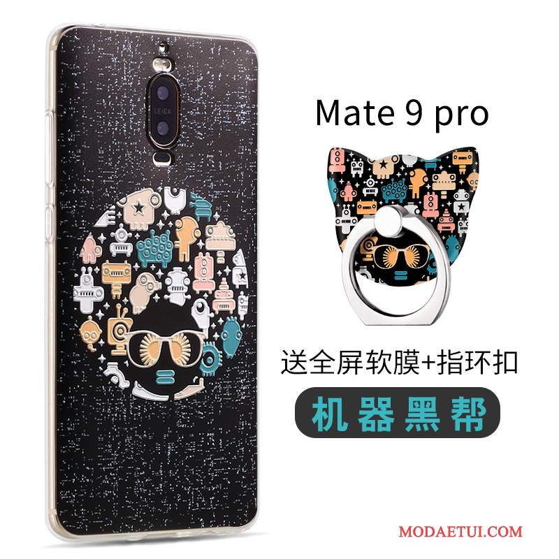 Futerał Huawei Mate 9 Pro Silikonowe Na Telefon Tendencja, Etui Huawei Mate 9 Pro Kreskówka Niebieski Nubuku