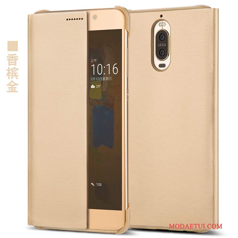 Futerał Huawei Mate 9 Pro Skóra Na Telefon Różowe, Etui Huawei Mate 9 Pro Ochraniacz