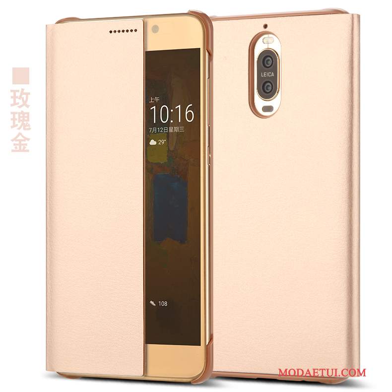 Futerał Huawei Mate 9 Pro Skóra Na Telefon Różowe, Etui Huawei Mate 9 Pro Ochraniacz