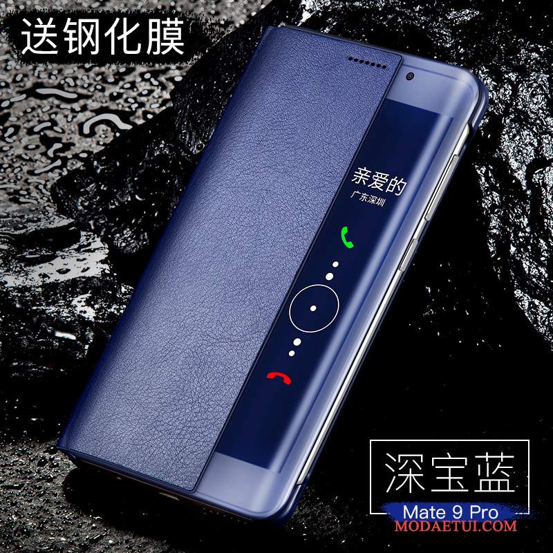 Futerał Huawei Mate 9 Pro Skóra Niebieskina Telefon, Etui Huawei Mate 9 Pro Torby
