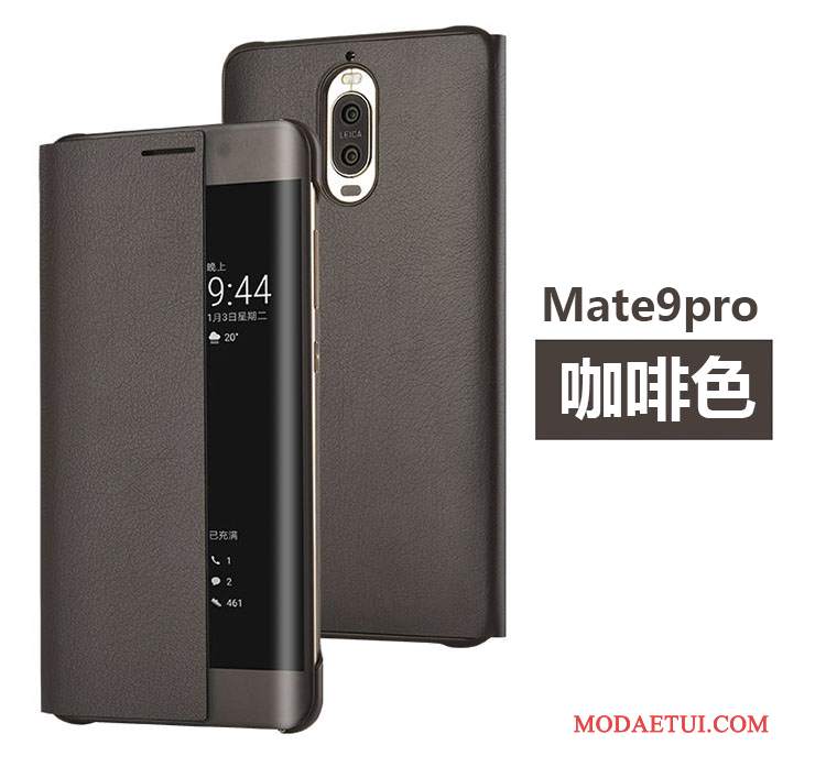 Futerał Huawei Mate 9 Pro Skóra Złotona Telefon, Etui Huawei Mate 9 Pro Pokrowce