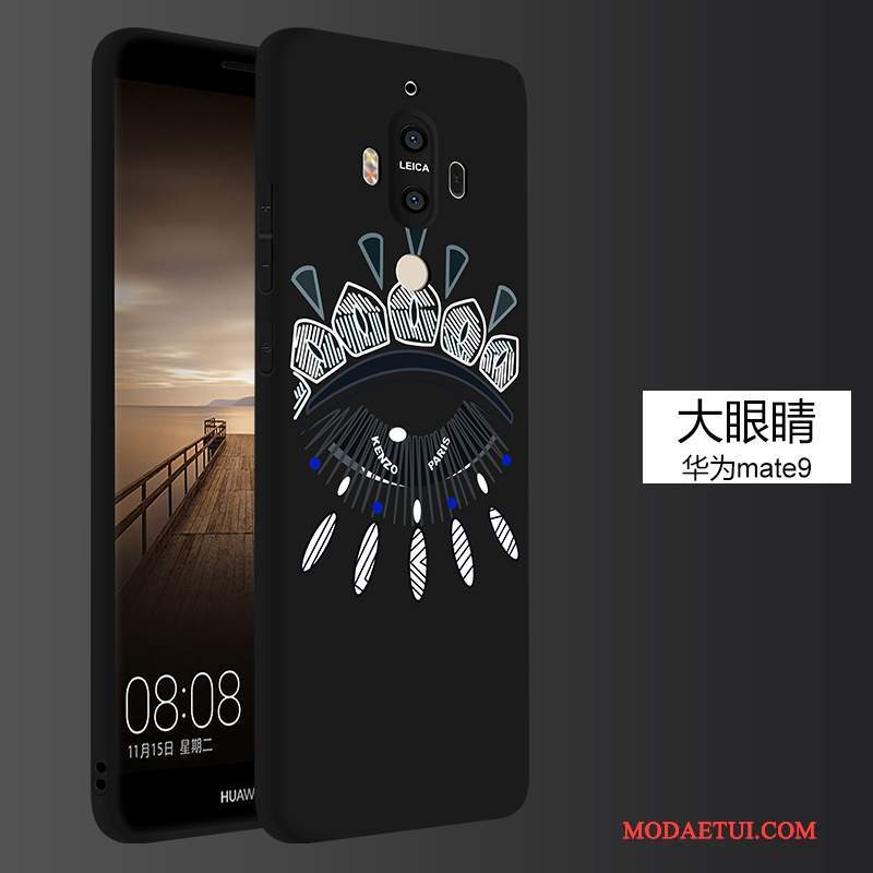 Futerał Huawei Mate 9 Silikonowe Czarny Anti-fall, Etui Huawei Mate 9 Miękki Osobowośćna Telefon