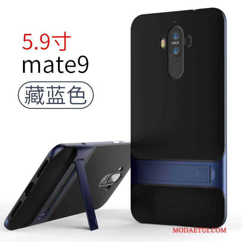 Futerał Huawei Mate 9 Silikonowe Proste Niebieski, Etui Huawei Mate 9 Na Telefon Anti-fall