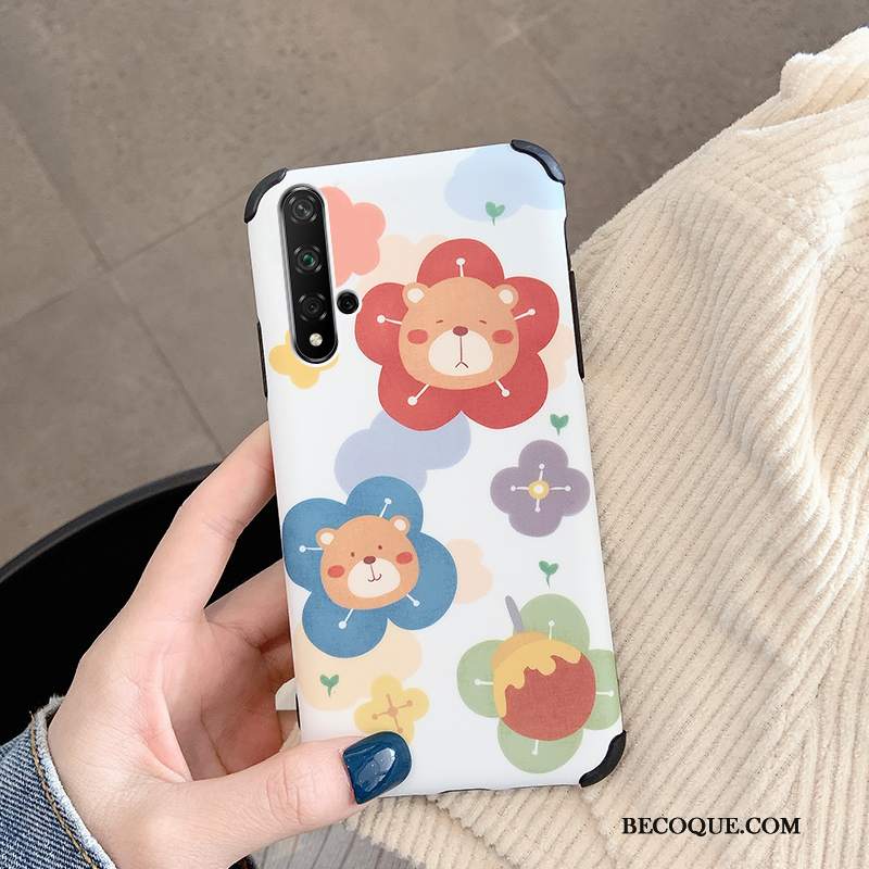 Futerał Huawei Nova 5t Kreskówka Anti-fall Nubuku, Etui Huawei Nova 5t Kreatywne Nowy Zakochani