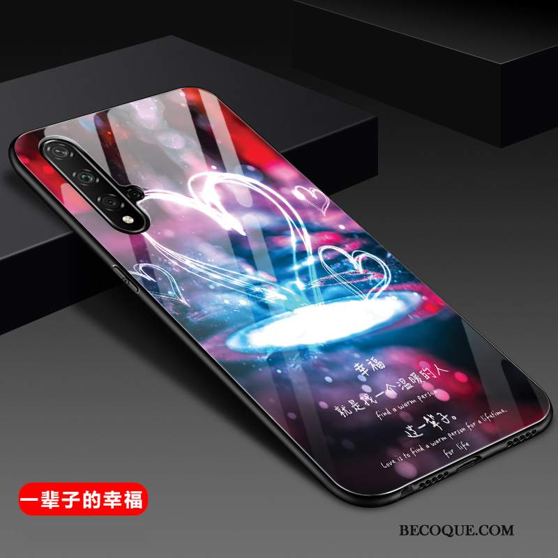 Futerał Huawei Nova 5t Miękki Lustro Anti-fall, Etui Huawei Nova 5t Torby Nubuku Szkło