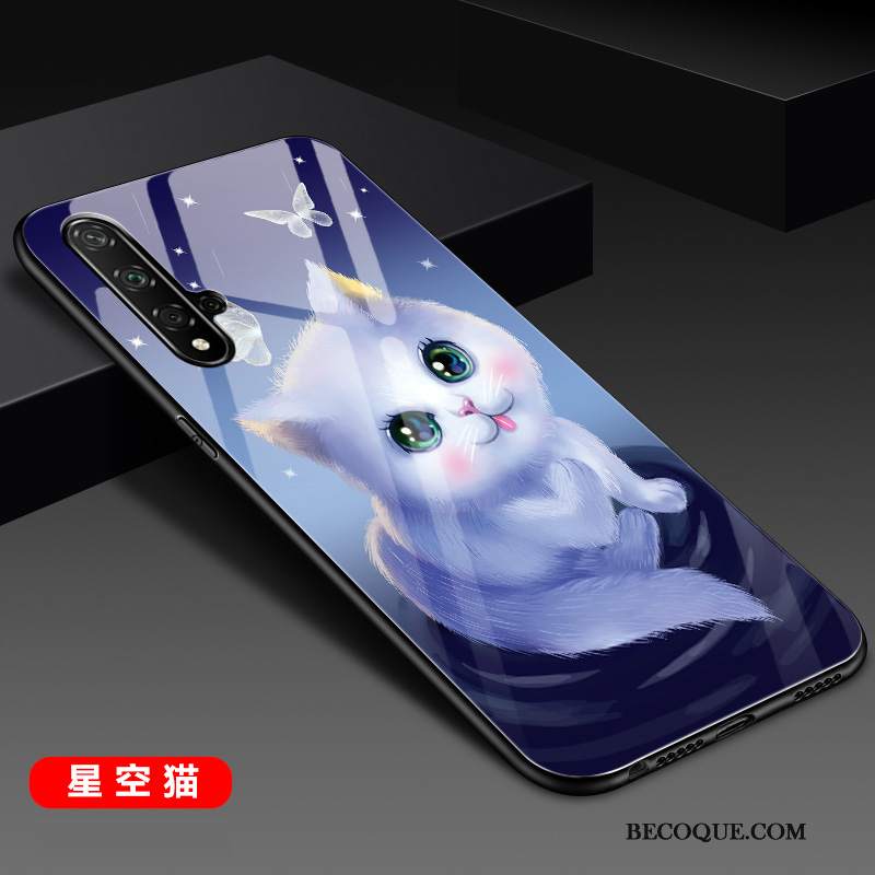 Futerał Huawei Nova 5t Miękki Lustro Anti-fall, Etui Huawei Nova 5t Torby Nubuku Szkło