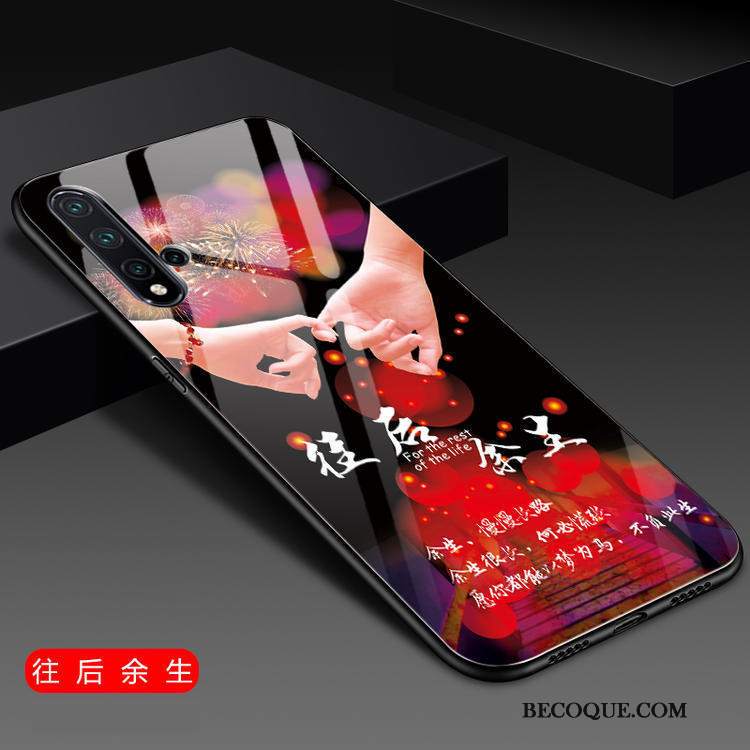 Futerał Huawei Nova 5t Moda Szkło Osobowość, Etui Huawei Nova 5t Silikonowe Lustro Modna Marka