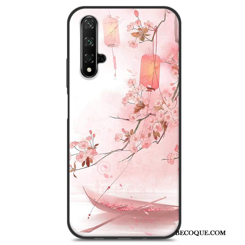 Futerał Huawei Nova 5t Silikonowe Mały Anti-fall, Etui Huawei Nova 5t Ochraniacz Niebieski Chiński Styl