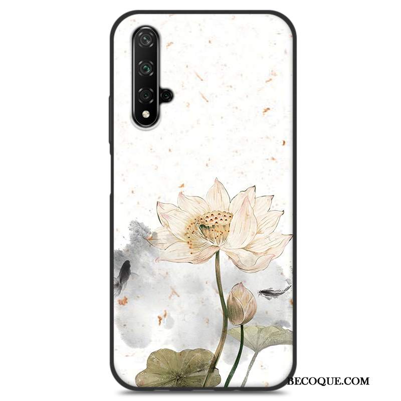 Futerał Huawei Nova 5t Silikonowe Mały Anti-fall, Etui Huawei Nova 5t Ochraniacz Niebieski Chiński Styl