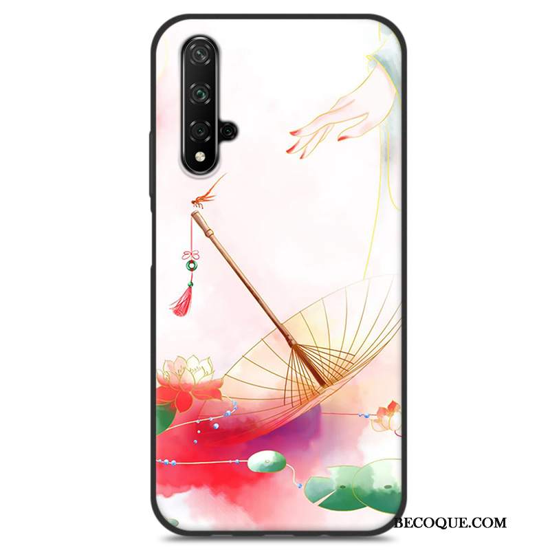 Futerał Huawei Nova 5t Silikonowe Mały Anti-fall, Etui Huawei Nova 5t Ochraniacz Niebieski Chiński Styl