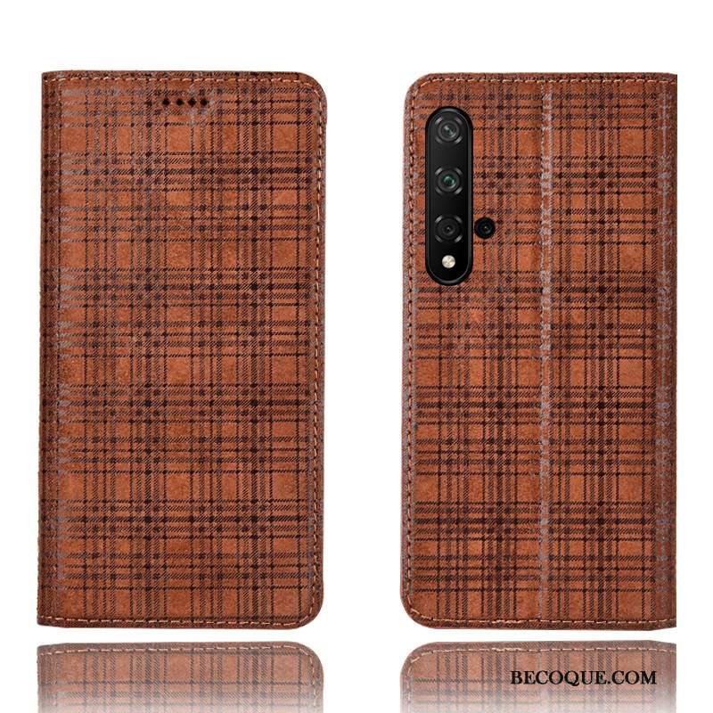 Futerał Huawei Nova 5t Skóra Aksamitna Telefon, Etui Huawei Nova 5t Torby Anti-fall Czerwony