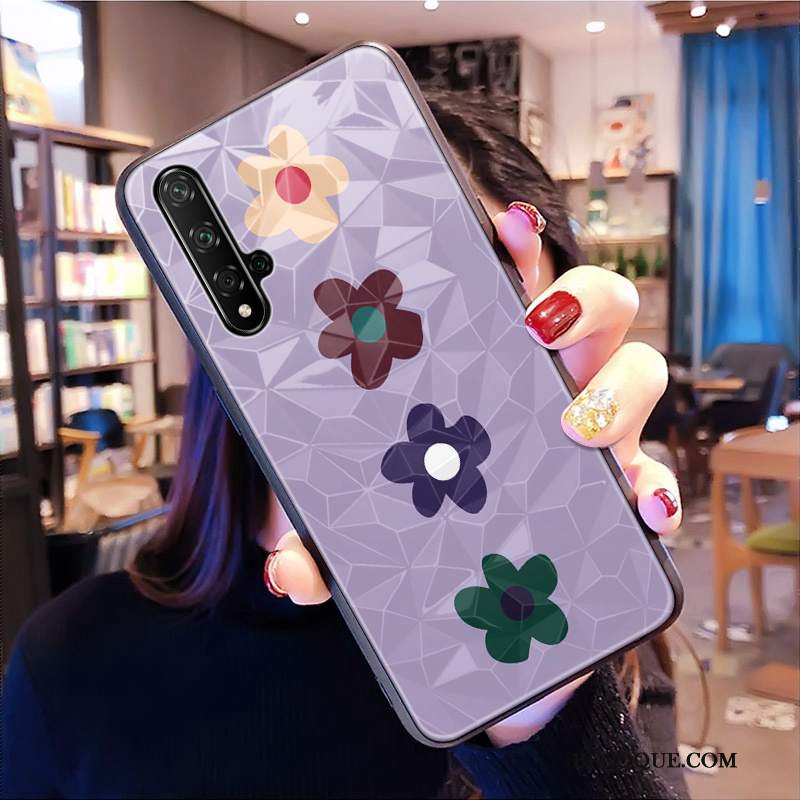 Futerał Huawei Nova 5t Wzór Trójwymiarowy, Etui Huawei Nova 5t Zielony Mały