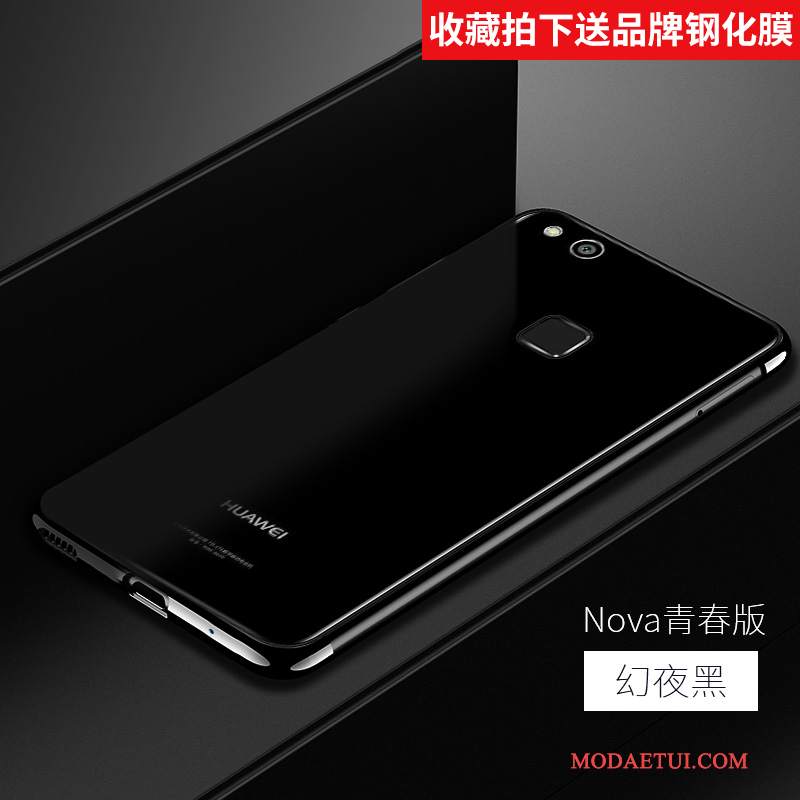 Futerał Huawei Nova Miękki Anti-fallna Telefon, Etui Huawei Nova Silikonowe Młodzież Niebieski