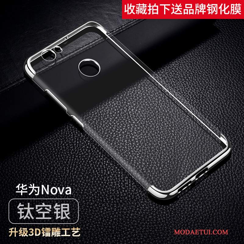 Futerał Huawei Nova Miękki Anti-fallna Telefon, Etui Huawei Nova Silikonowe Młodzież Niebieski