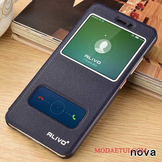 Futerał Huawei Nova Pokrowce Różowena Telefon, Etui Huawei Nova Skóra Młodzież