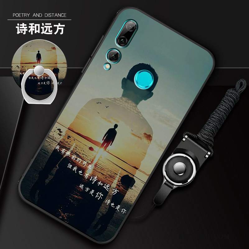 Futerał Huawei P Smart+ 2019 Miękki Wiszące Ozdobyna Telefon, Etui Huawei P Smart+ 2019 Torby Ring Piękno