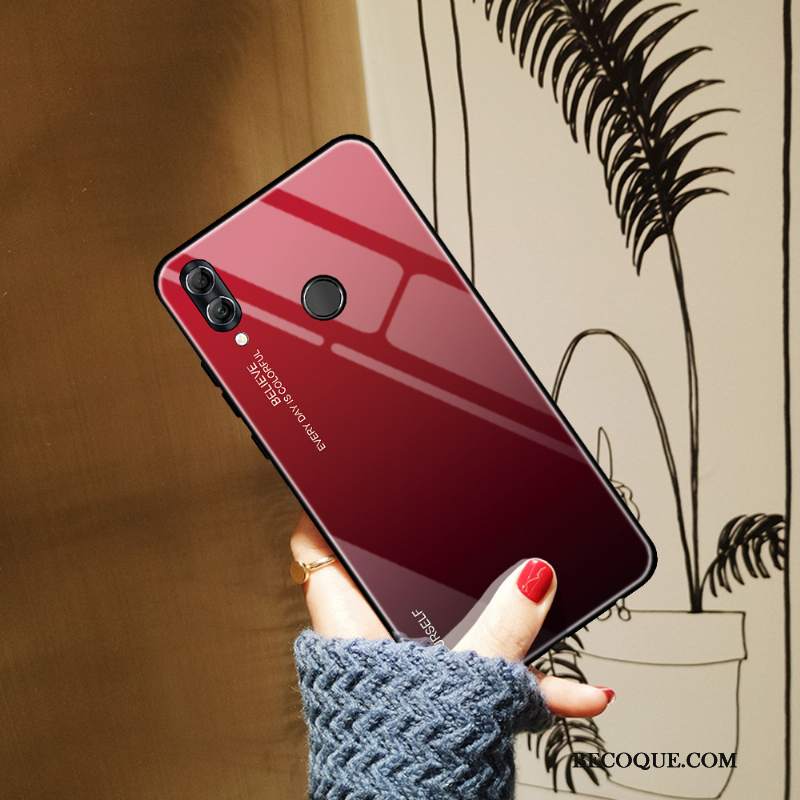 Futerał Huawei P Smart 2019 Ochraniacz Na Telefon Kolor Gradientu, Etui Huawei P Smart 2019 Niebieski Szkło Hartowane