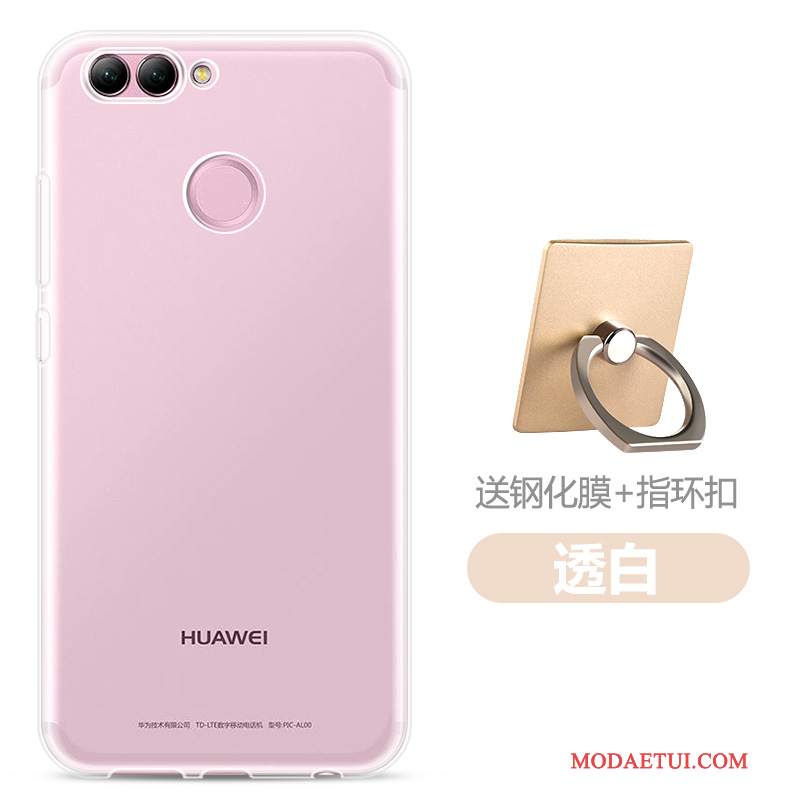 Futerał Huawei P Smart Silikonowe Tendencja Przezroczysty, Etui Huawei P Smart Ochraniacz Różowena Telefon