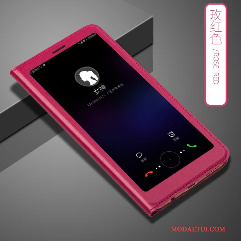 Futerał Huawei P Smart Skóra Na Telefon Tendencja, Etui Huawei P Smart Pokrowce Anti-fall Różowe