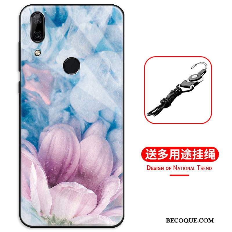 Futerał Huawei P Smart Z Torby Kwiaty Szkło, Etui Huawei P Smart Z Ochraniacz Na Telefon Lustro