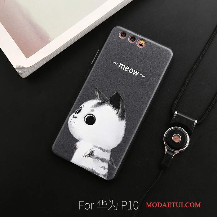 Futerał Huawei P10 Kreatywne Na Telefon Osobowość, Etui Huawei P10 Silikonowe Biały Zakochani