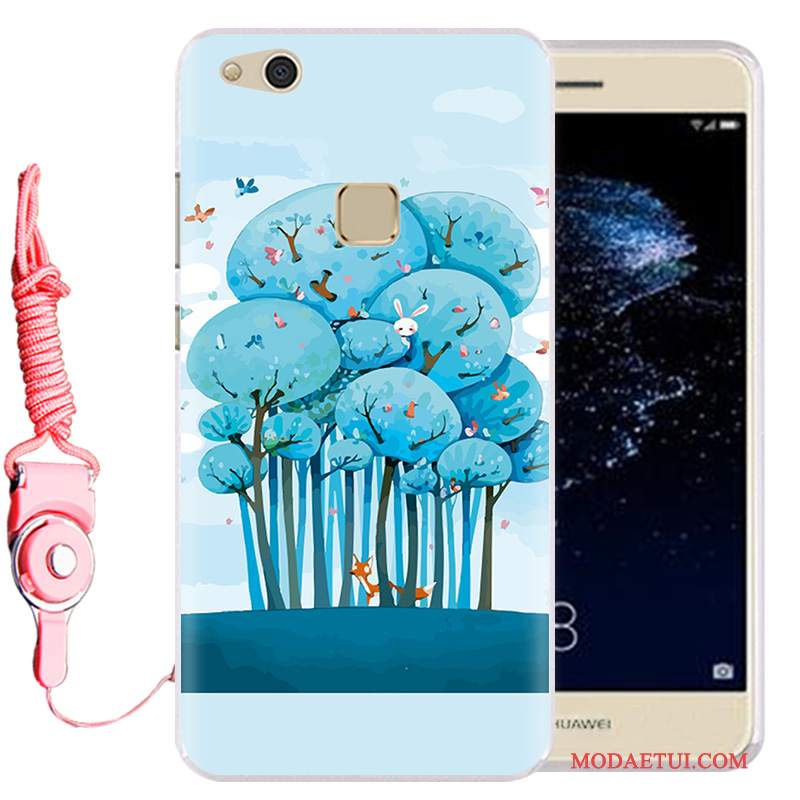 Futerał Huawei P10 Lite Silikonowe Wiszące Ozdoby Młodzież, Etui Huawei P10 Lite Kreskówka Jasny Niebieskina Telefon