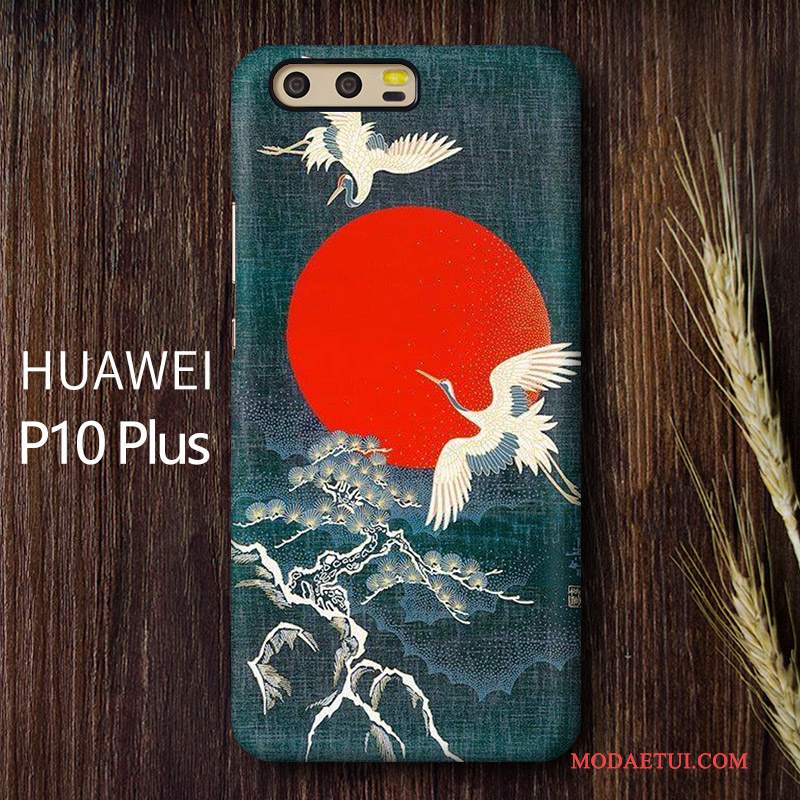Futerał Huawei P10 Plus Kolor Anti-fall Osobowość, Etui Huawei P10 Plus Kreatywne Chiński Styl Nubuku