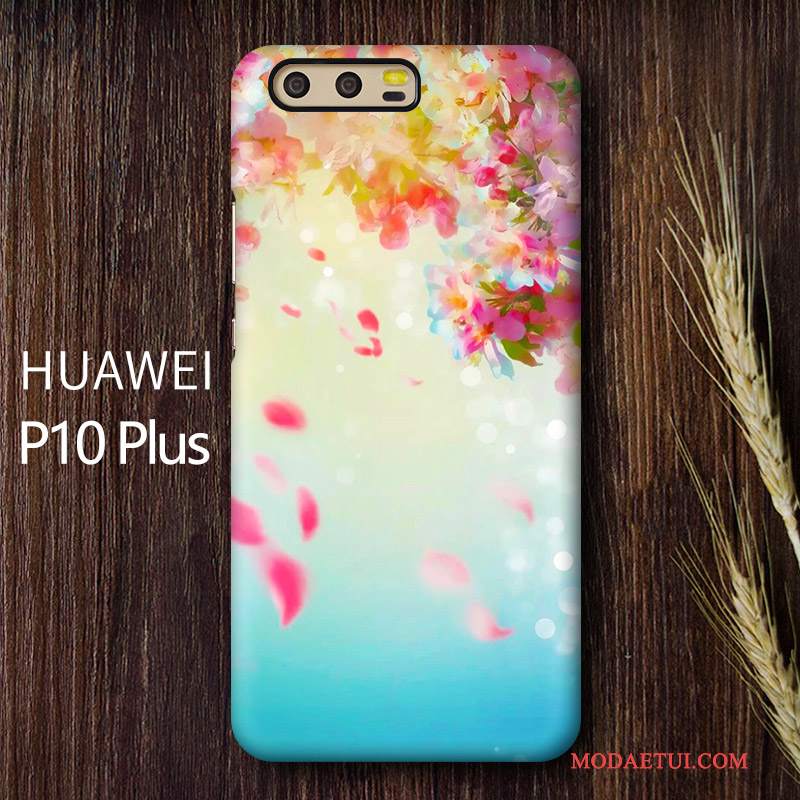 Futerał Huawei P10 Plus Kolor Osobowość Nubuku, Etui Huawei P10 Plus Ochraniacz Sakura Trudno