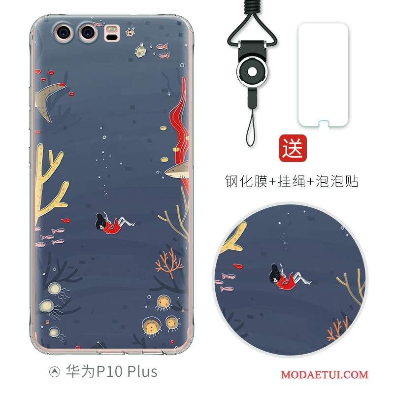 Futerał Huawei P10 Plus Ochraniacz Na Telefon Anti-fall, Etui Huawei P10 Plus Relief Piękny Osobowość