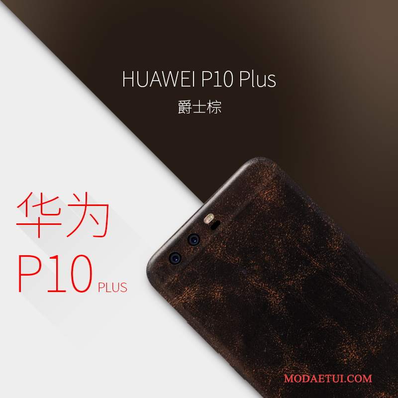 Futerał Huawei P10 Plus Skóra Cienkie Filmy, Etui Huawei P10 Plus Ochraniacz Na Telefon Żółty
