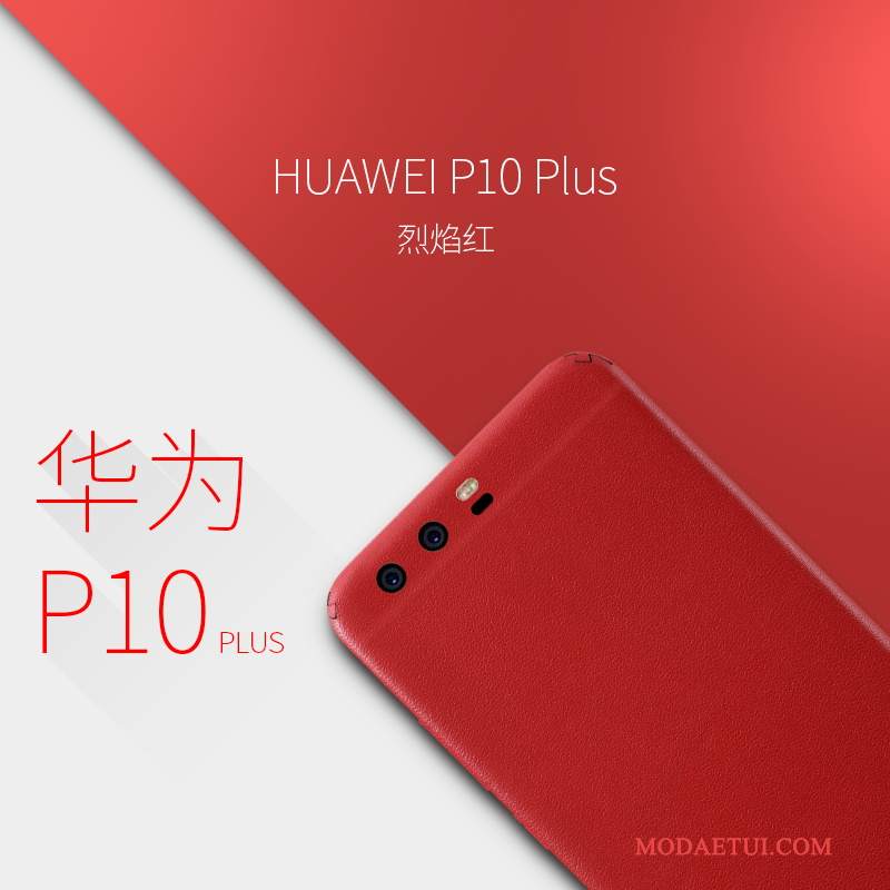 Futerał Huawei P10 Plus Skóra Cienkie Filmy, Etui Huawei P10 Plus Ochraniacz Na Telefon Żółty