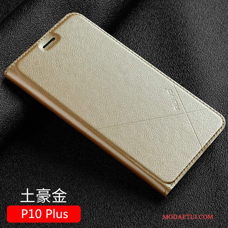 Futerał Huawei P10 Plus Skóra Na Telefon Anti-fall, Etui Huawei P10 Plus Ochraniacz Czarny