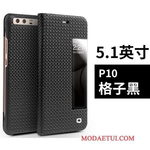 Futerał Huawei P10 Pokrowce Czarnyna Telefon, Etui Huawei P10 Skóra Biznes Spoczynek