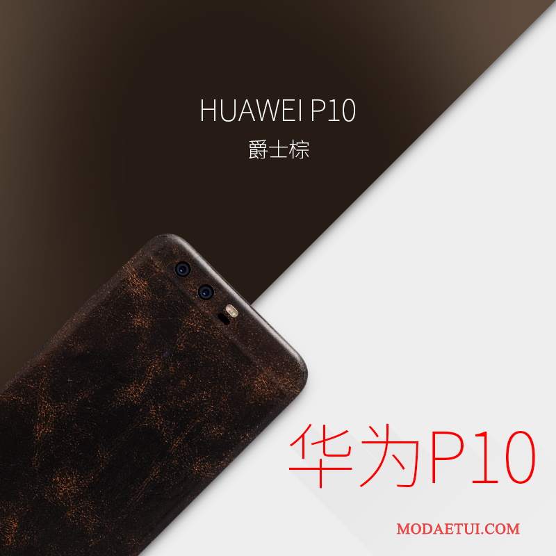 Futerał Huawei P10 Skóra Cienkie Żółty, Etui Huawei P10 Ochraniacz Filmyna Telefon
