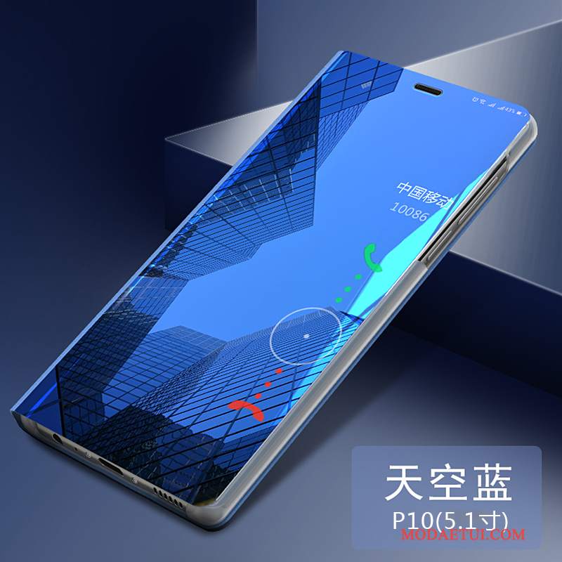 Futerał Huawei P10 Skóra Na Telefon Anti-fall, Etui Huawei P10 Ochraniacz Niebieski