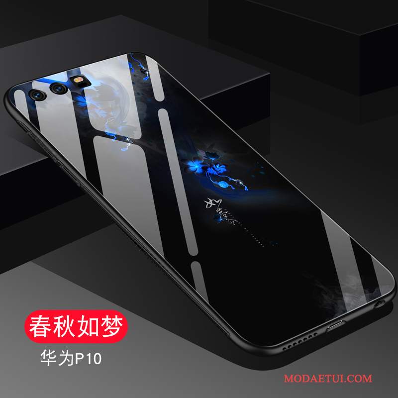 Futerał Huawei P10 Torby Anti-fall Niebieski, Etui Huawei P10 Silikonowe Osobowość Szkło