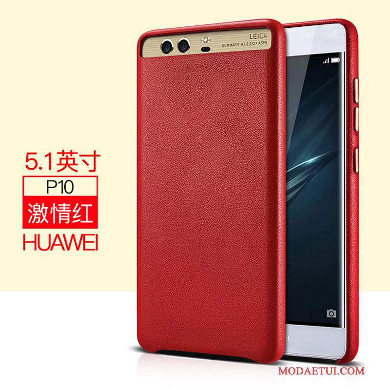 Futerał Huawei P10 Torby Na Telefon Czerwony, Etui Huawei P10 Skóra Biznes