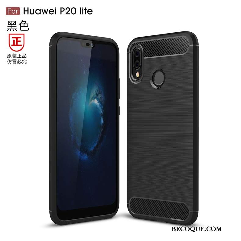 Futerał Huawei P20 Lite Ochraniacz Czerwony Jedwab, Etui Huawei P20 Lite Miękki Na Telefon Anti-fall