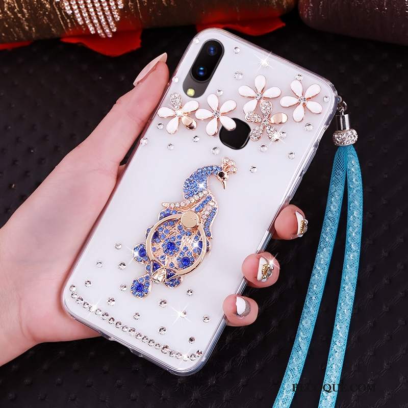 Futerał Huawei P20 Lite Rhinestone Młodzież Purpurowy, Etui Huawei P20 Lite Miękki Na Telefon