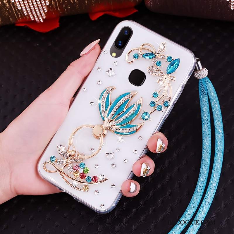 Futerał Huawei P20 Lite Rhinestone Młodzież Purpurowy, Etui Huawei P20 Lite Miękki Na Telefon