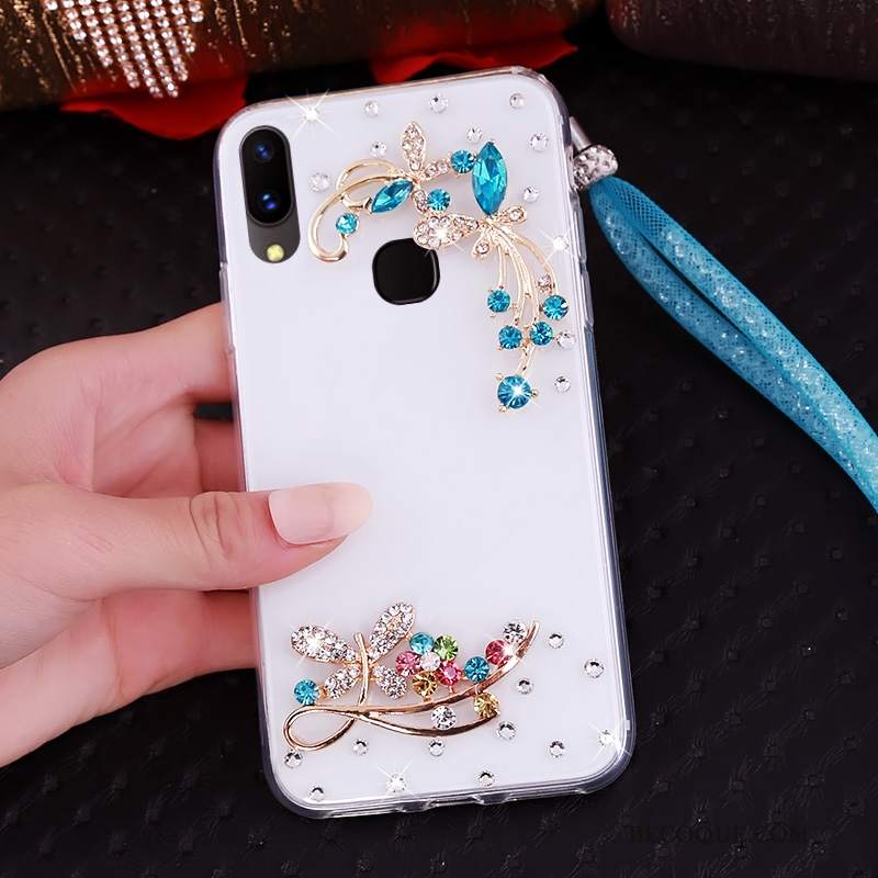 Futerał Huawei P20 Lite Rhinestone Młodzież Purpurowy, Etui Huawei P20 Lite Miękki Na Telefon