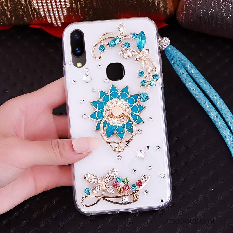 Futerał Huawei P20 Lite Rhinestone Młodzież Purpurowy, Etui Huawei P20 Lite Miękki Na Telefon