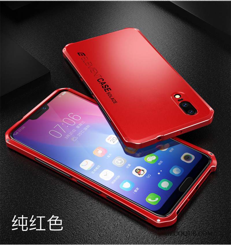 Futerał Huawei P20 Metal Czerwony Anti-fall, Etui Huawei P20 Torby Na Telefon Tendencja