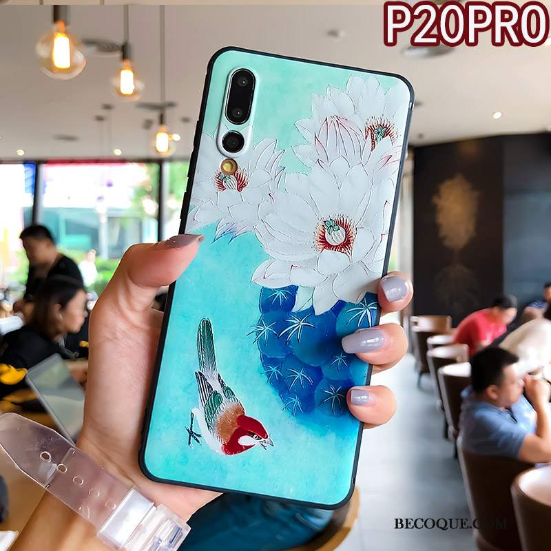 Futerał Huawei P20 Pro Miękki Osobowość Anti-fall, Etui Huawei P20 Pro Ochraniacz Ringna Telefon