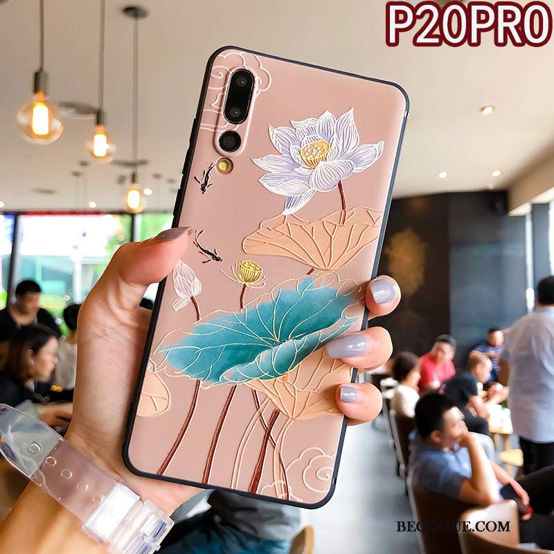 Futerał Huawei P20 Pro Miękki Osobowość Anti-fall, Etui Huawei P20 Pro Ochraniacz Ringna Telefon