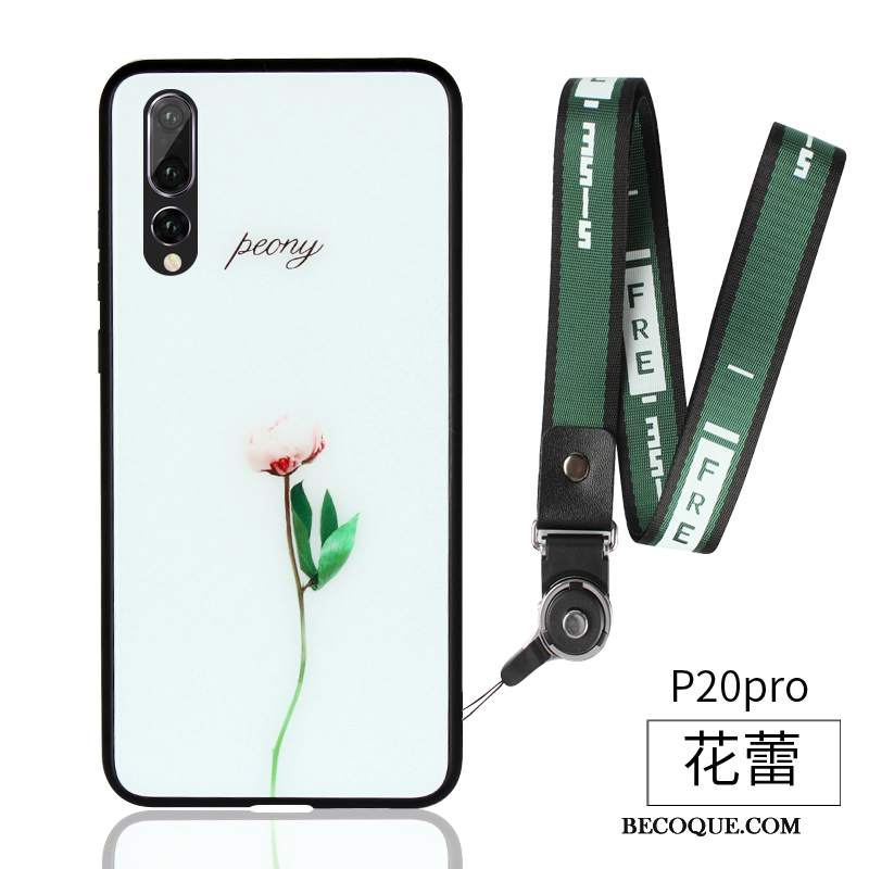 Futerał Huawei P20 Pro Miękki Proste Świeży, Etui Huawei P20 Pro Kreatywne Czerwony Netto Anti-fall