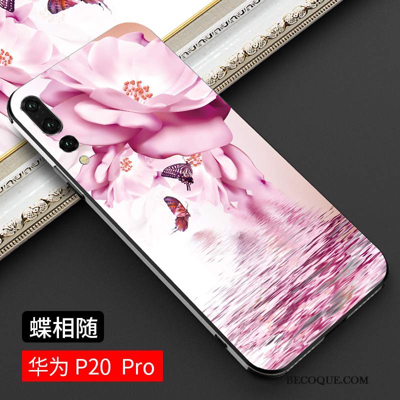 Futerał Huawei P20 Pro Moda Szkło Trudno, Etui Huawei P20 Pro Torby Modna Marka Niebieski